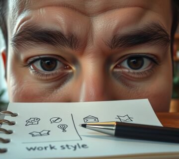 Kaşların konumuna göre çalışma tarzı tahmini yapmak